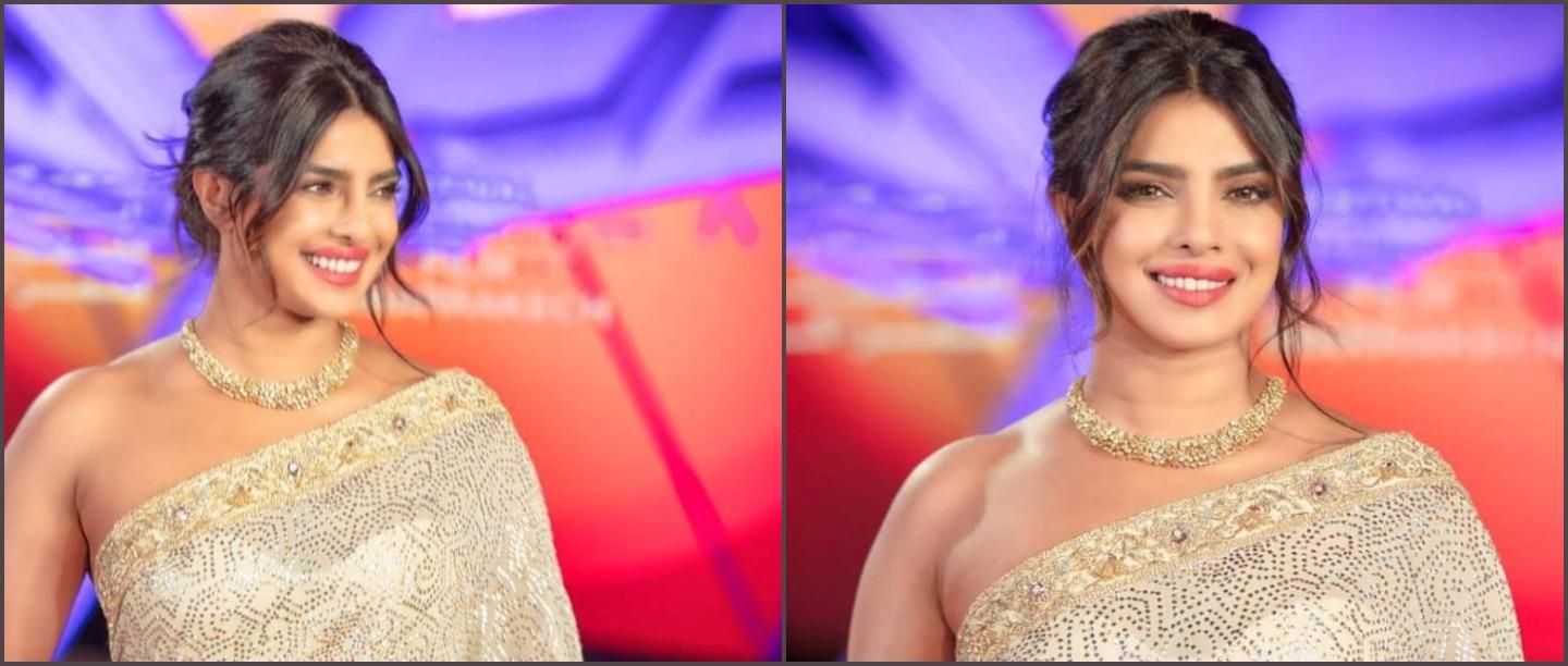 Desi Girl, Take 2: Priyanka Chopra Dazzles In Ivory &amp; Gold At Marrakech Film Festival