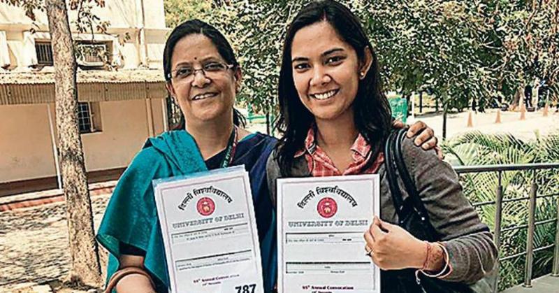 This Mother-Daughter Duo Made History At Delhi University By Completing Their PhDs Together