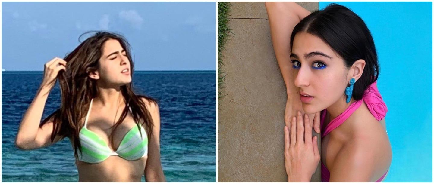 Sara Ali Khan&#8217;s Beachy Blue Eyeliner Is Making Us Wanna Take A Dip In The Pool Right Now!