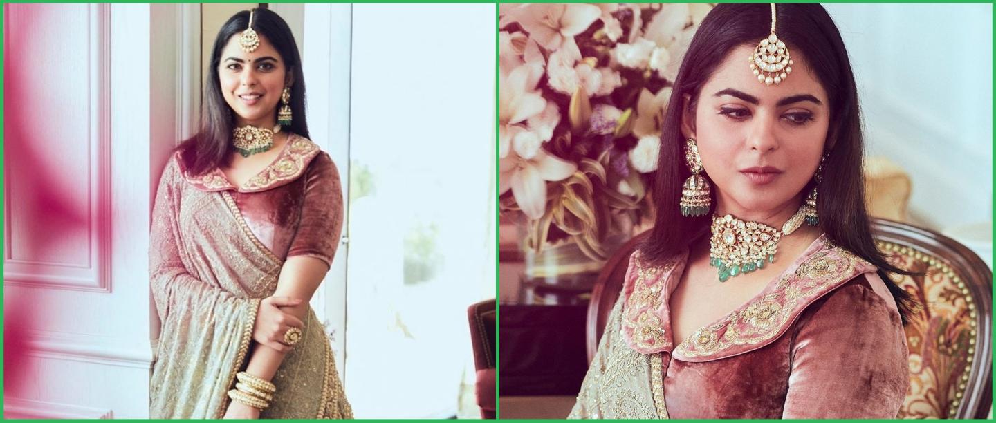 Show This To Your Masterji: Isha Ambani&#8217;s Vintage Blouse Design Is Just What You Need