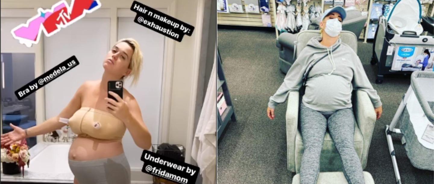 Katy Perry Shares Postpartum Pic In A Nursing Bra &amp; We Thank Her For Keeping It Real AF