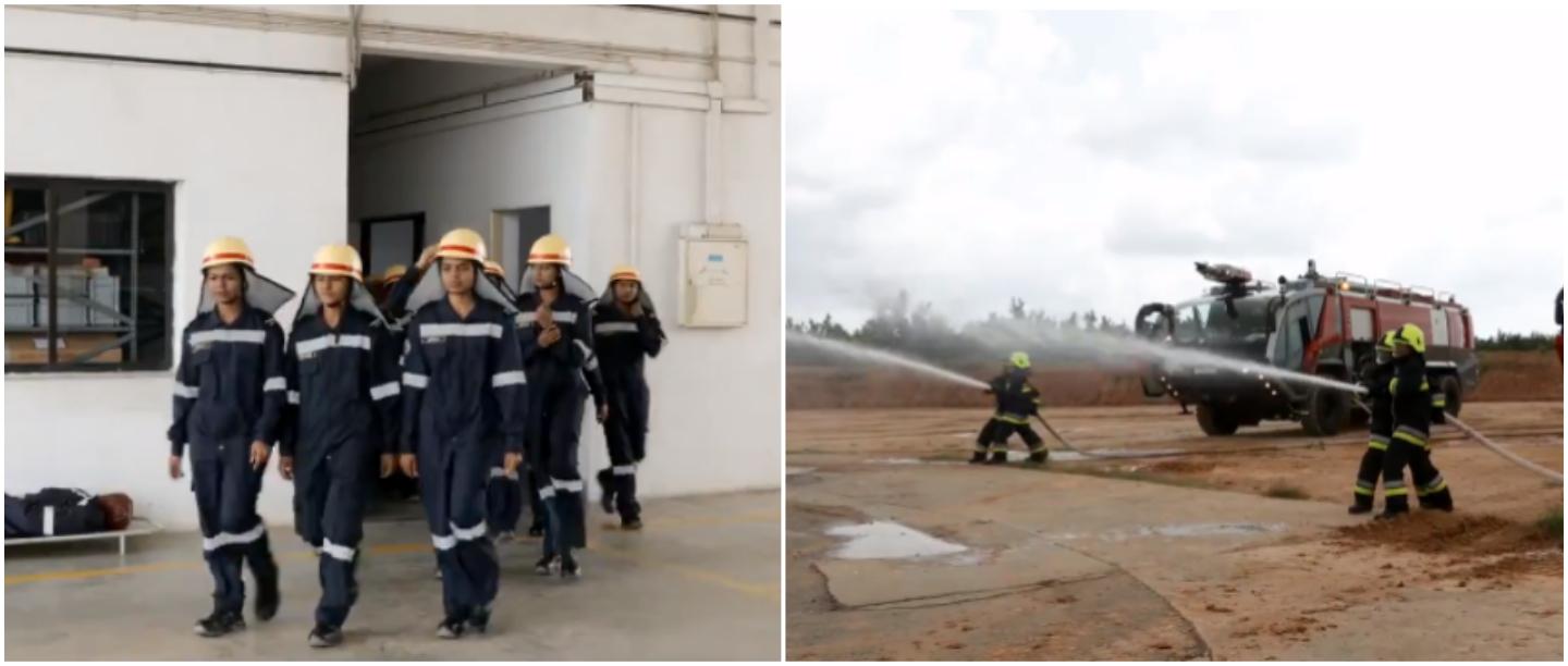 #BreakingTheGlassCeiling: Bengaluru Airport Appoints An All-Women Firefighter Squad!