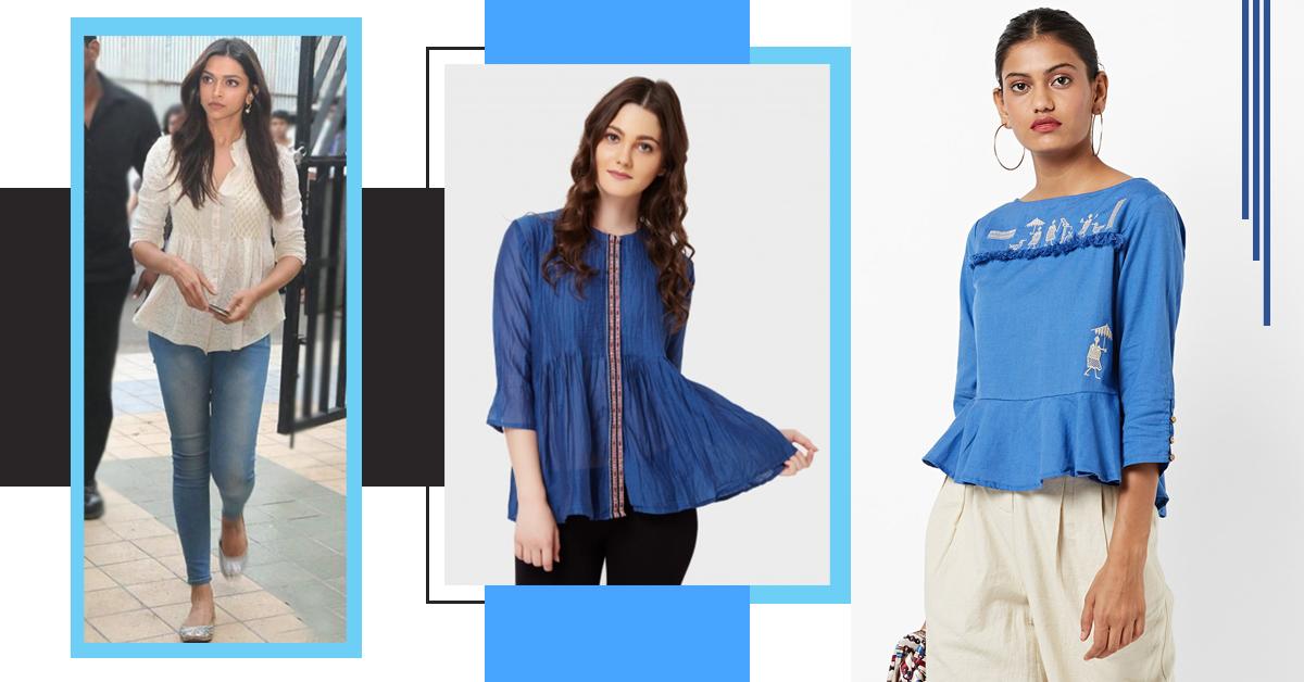 All The Peplum Kurtis You Can Wear With Jeans To Look Like A Fusion Fashion Genius