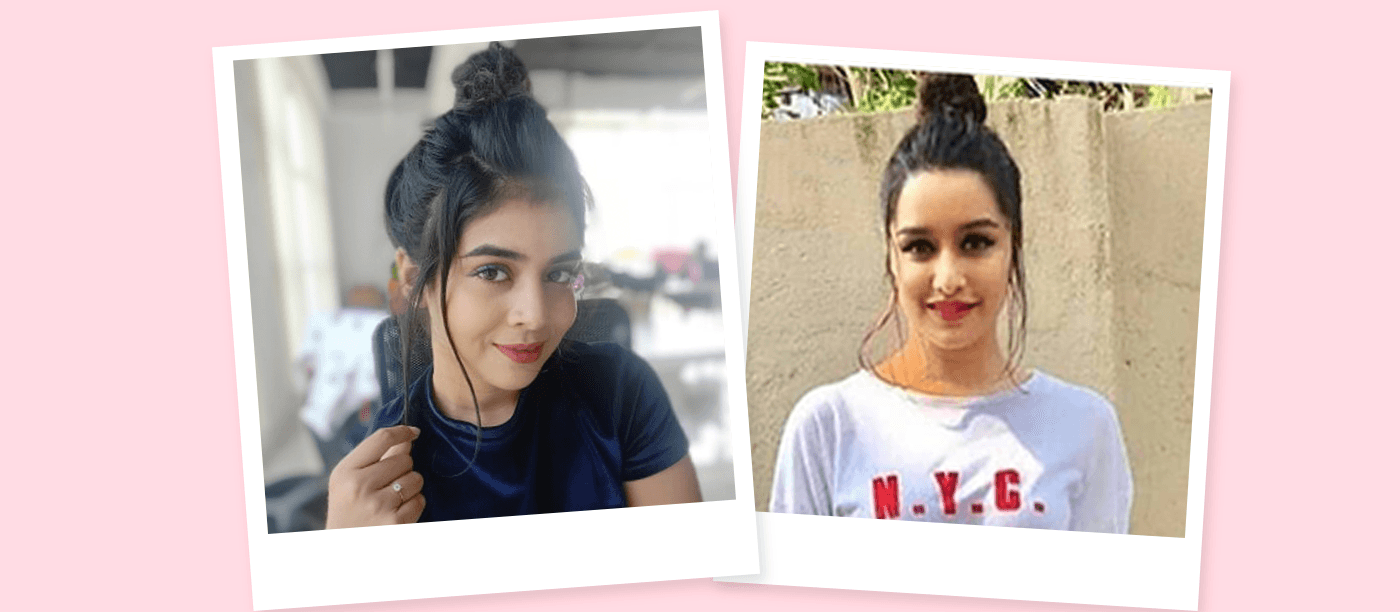 5 Minute Updo: Watch Me Recreate Shraddha Kapoor&#8217;s Messy Topknot!