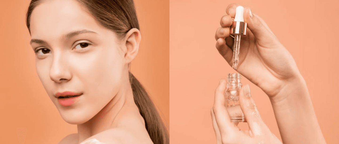 skincare serum, lady applying skincare to her skin