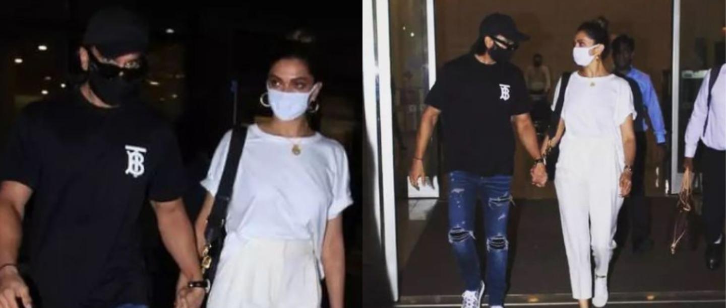 Deepika-Ranveer Just Toned It Down For Their Airport Outing &amp; We Are Loving This New Vibe