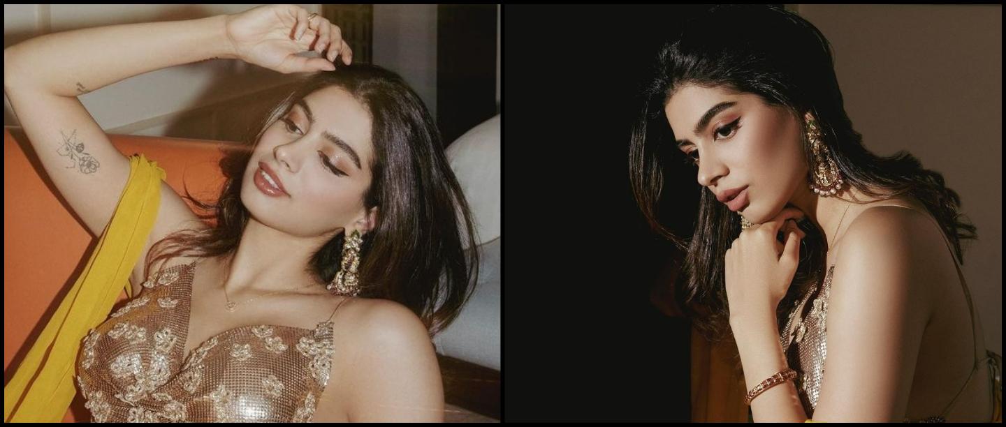 Khushi Kapoor&#8217;s Classic, Gold Eyeshadow Look Screams Diwali &amp; We&#8217;re Totes Bookmarking It