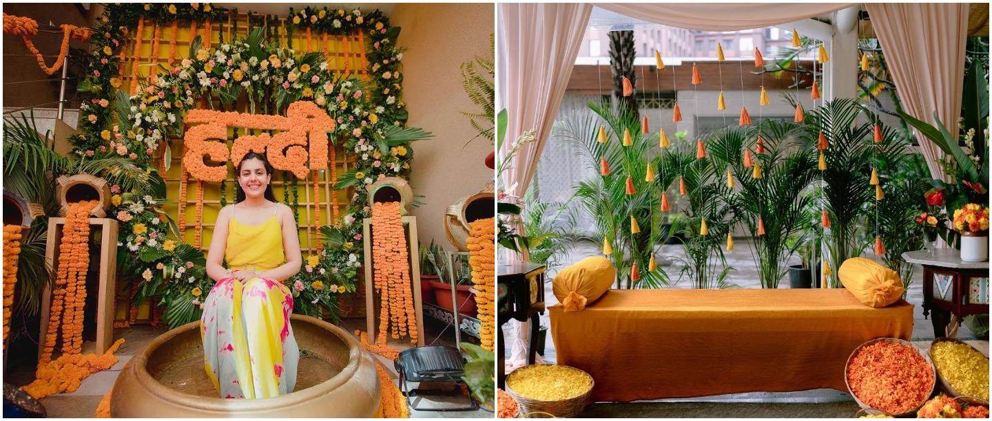 haldi decoration at home