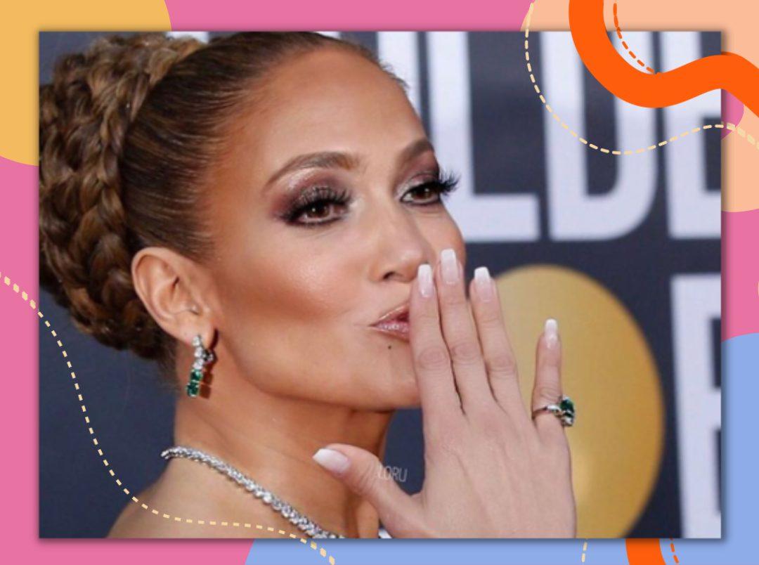 Jennifer Lopez&#8217;s Candy Cane French Mani Is Low-Key Festive &amp; Undeniably Chic