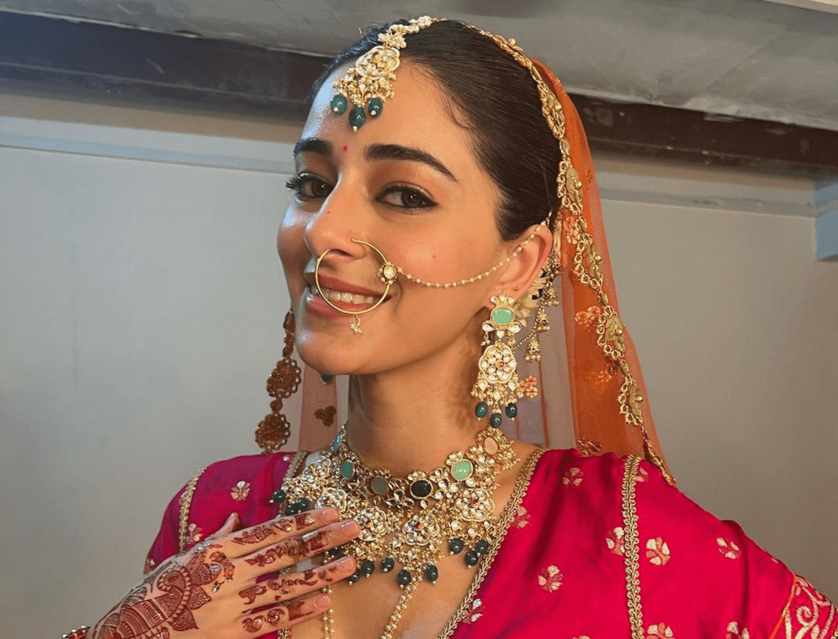 Pictures Of Ananya Panday Dressed As A Bride Are Breaking The Internet