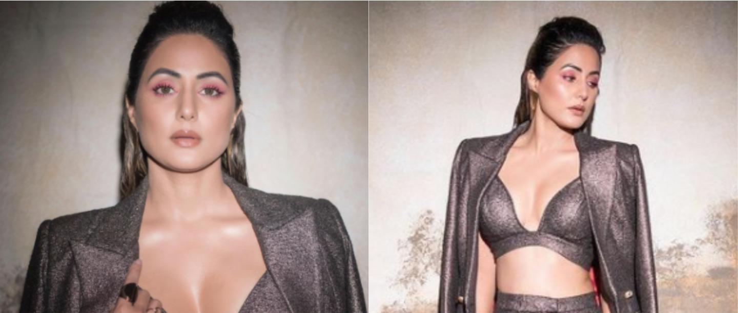Hina Khan Took The Plunge With A Metallic Party Outfit And Boy, It&#8217;s An Absolute Stunner!