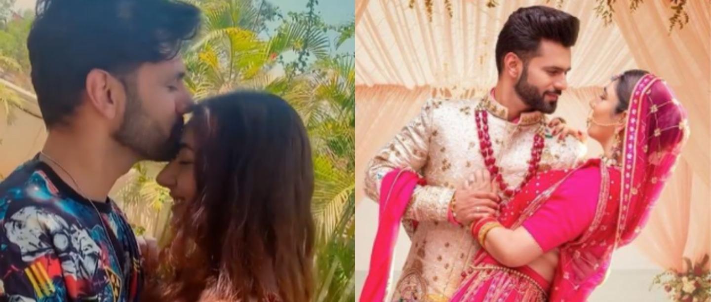 Cuties! Netizens Are Lovestruck As Rahul Vaidya Kisses Disha Parmar In His New Reel