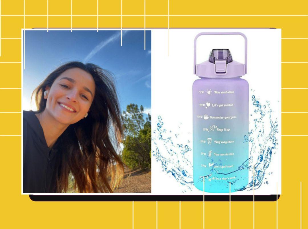 Alia’s 2L Water Bottle Is Both A Gym &amp; Beauty Staple, Here’s Why