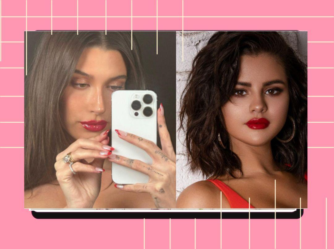 Hailey Bieber &amp; Selena Gomez&#8217;s Beauty Looks Prove That Queens Think Alike