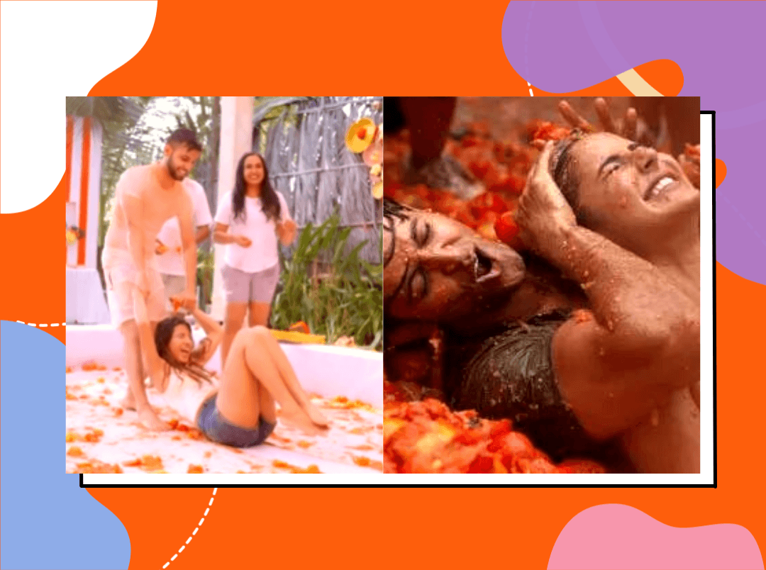 This Celeb Bride’s Tomatina-Themed Wedding Bash Will Remind You Of ZNMD!