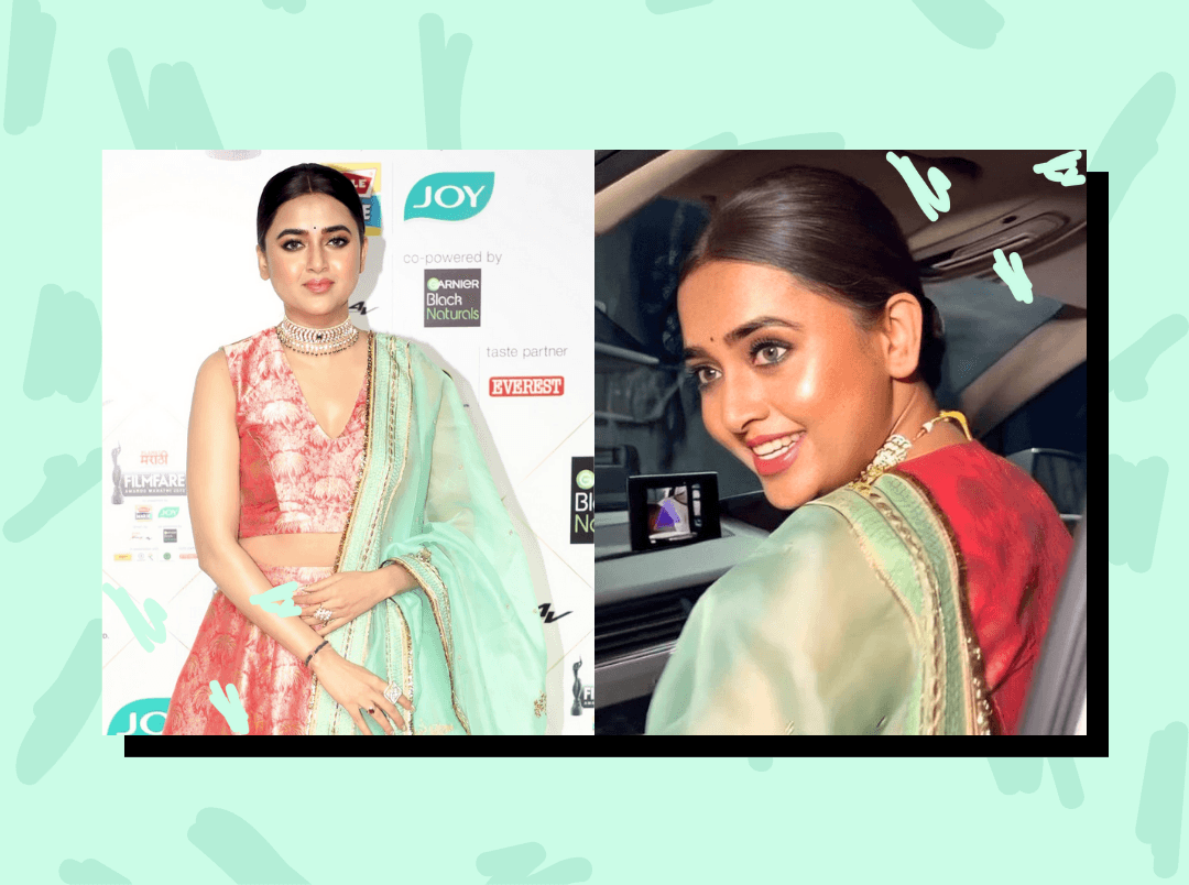 Tejasswi Prakash Steps Out In A Lehenga &amp; We Need To Chat With Her Stylist